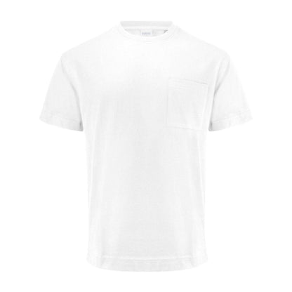 White - Front - James Harvest Unisex Adult Devons Pocket T-Shirt