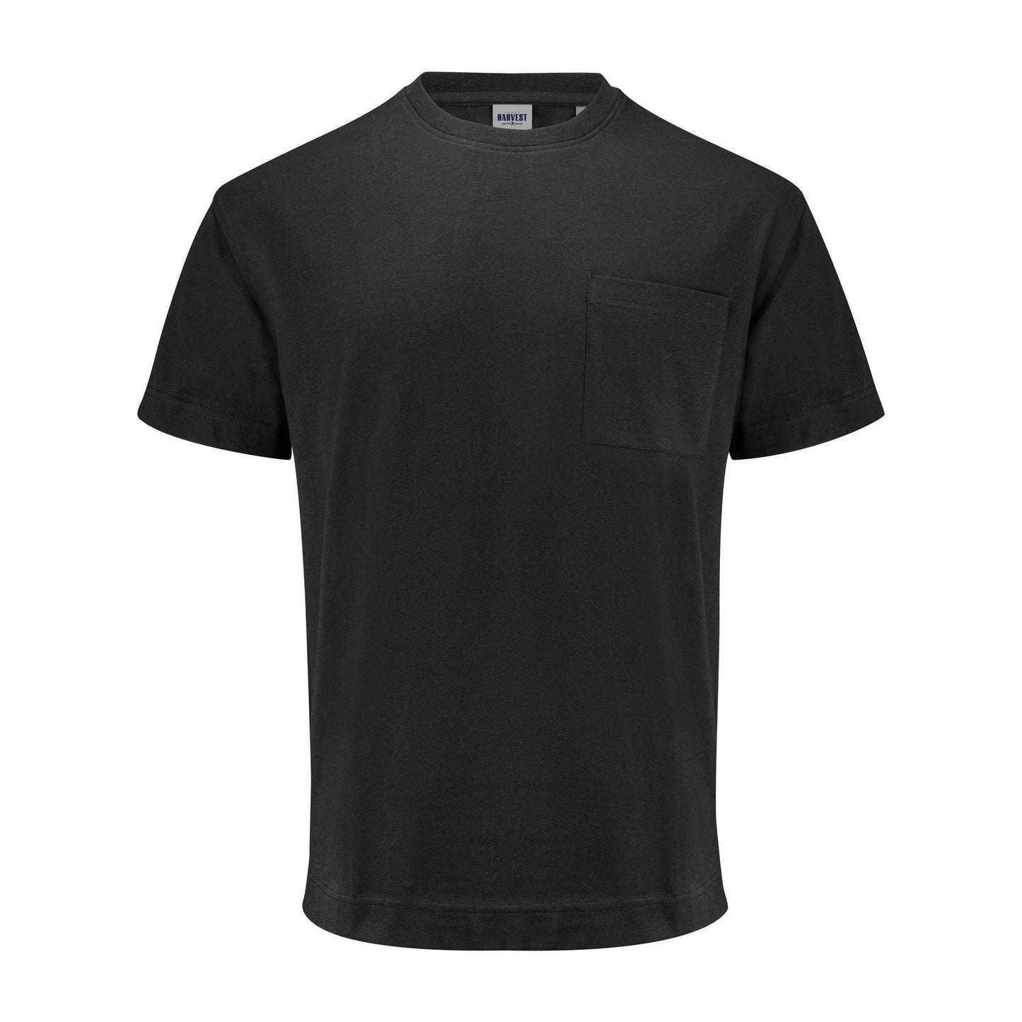 Black - Front - James Harvest Unisex Adult Devons Pocket T-Shirt