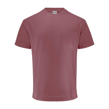 Dusty Red - Front - James Harvest Unisex Adult Devons Pocket T-Shirt
