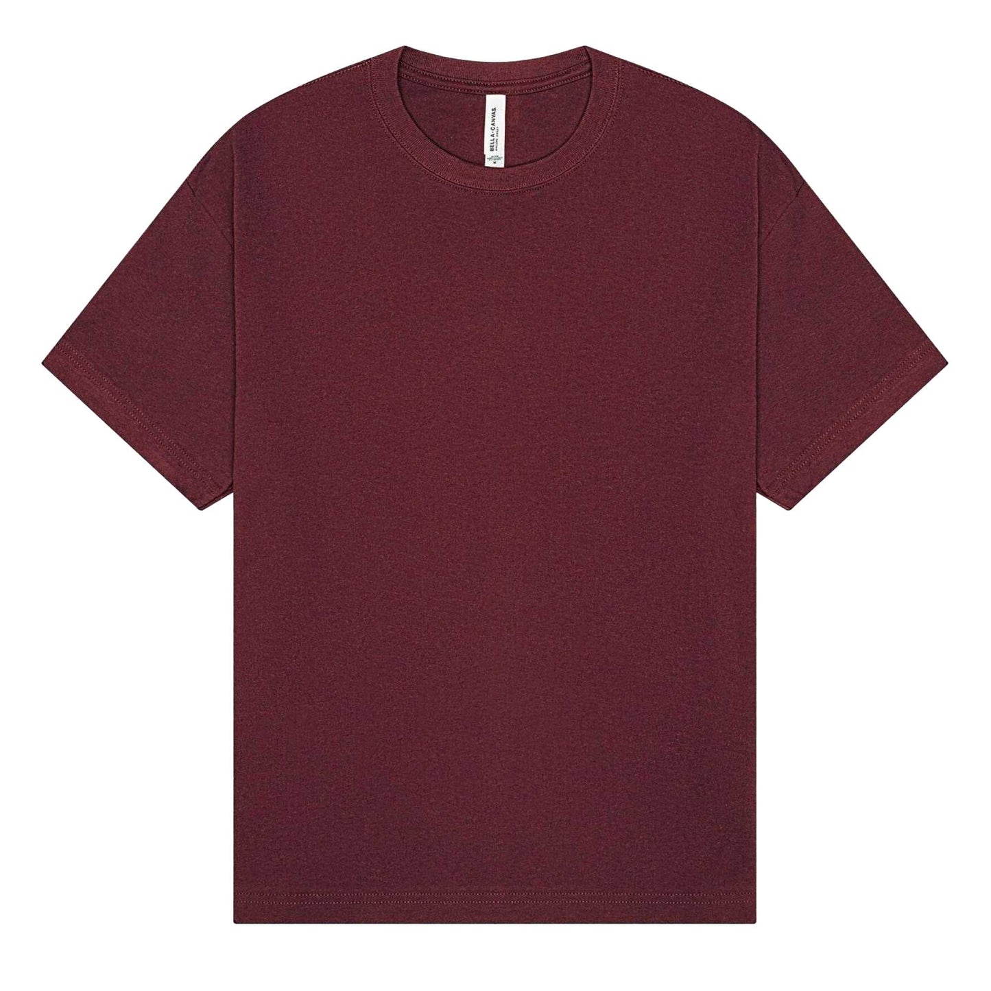 Maroon - Front - Bella + Canvas Unisex Adult Heavyweight Boxy T-Shirt