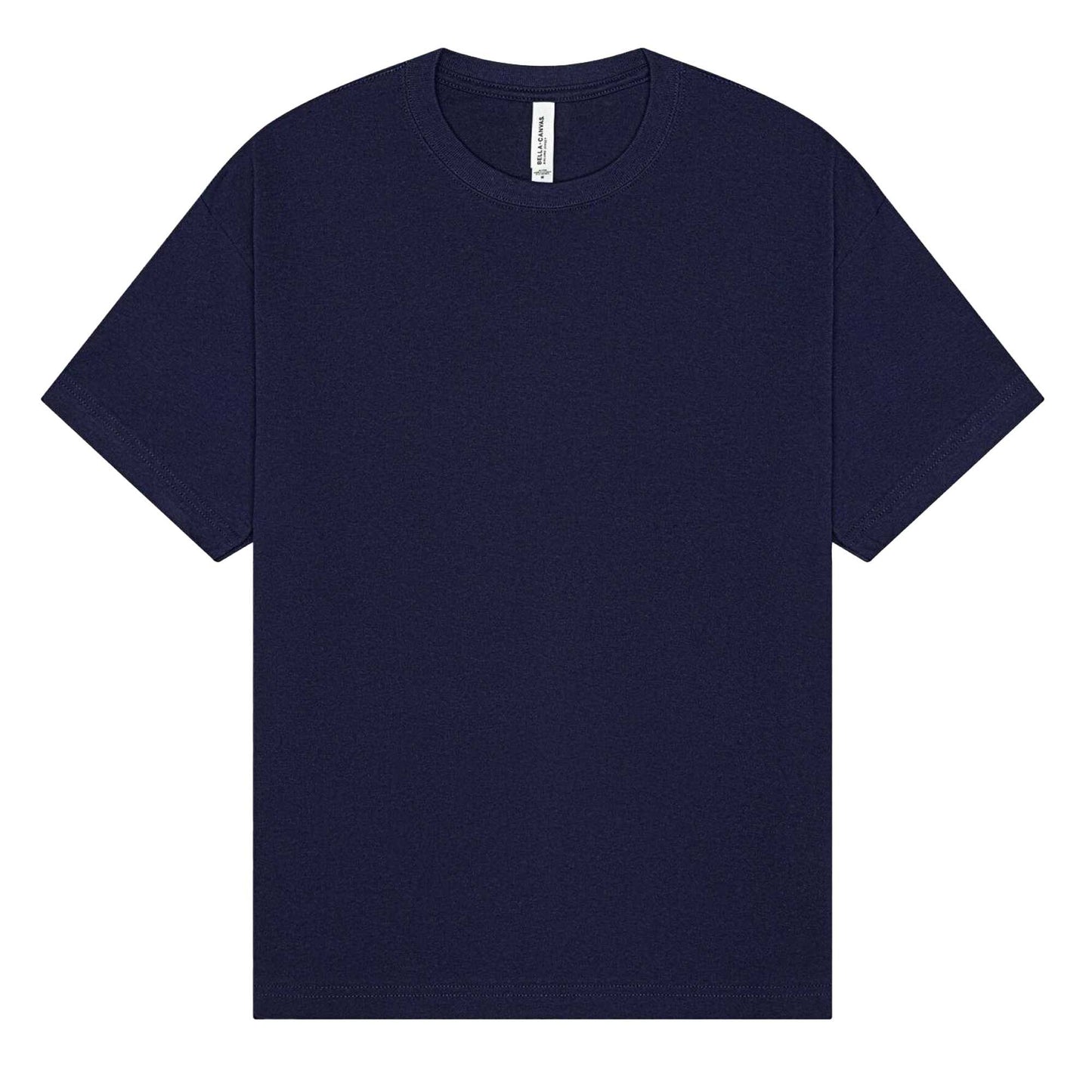 Navy - Front - Bella + Canvas Unisex Adult Heavyweight Boxy T-Shirt