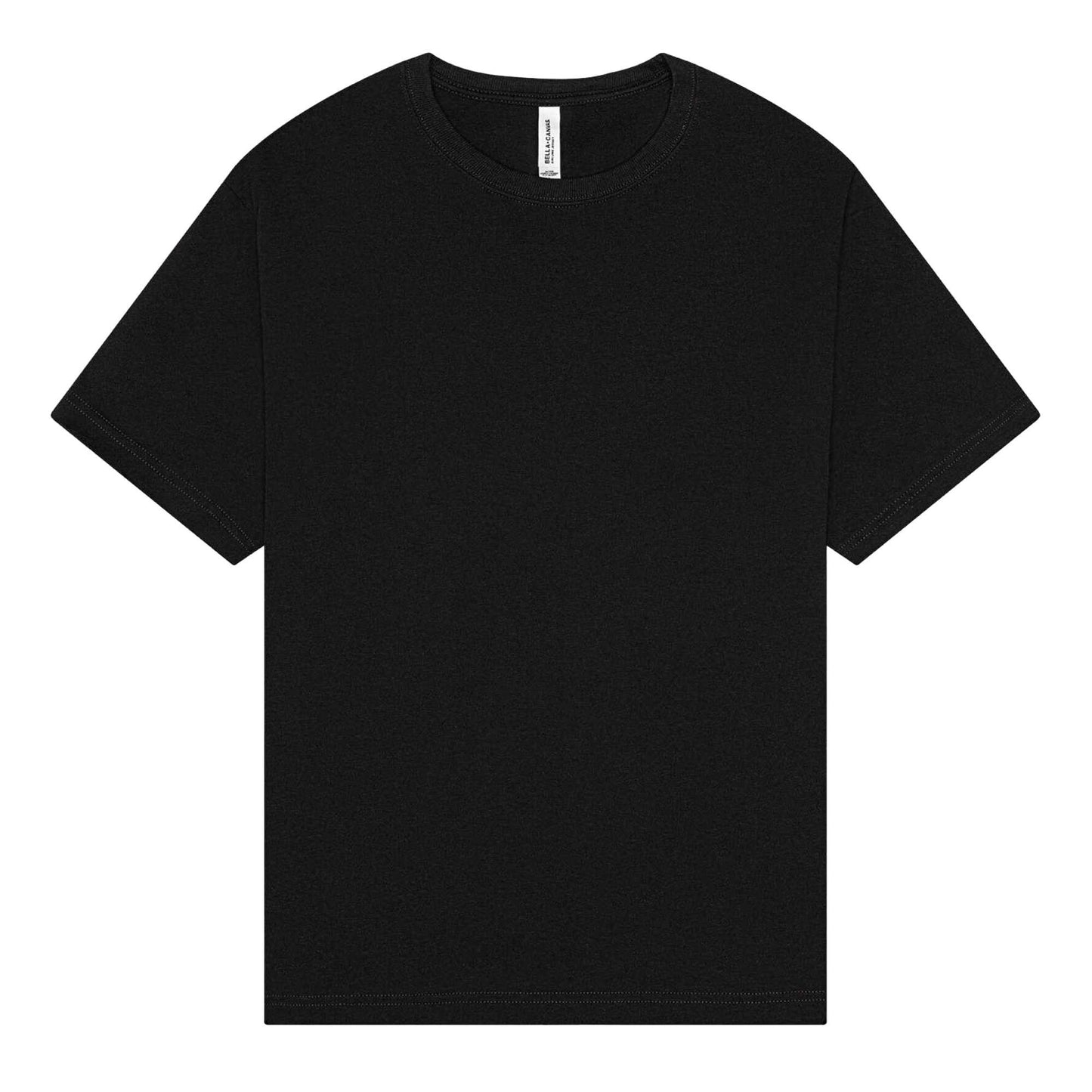 Black - Front - Bella + Canvas Unisex Adult Heavyweight Boxy T-Shirt
