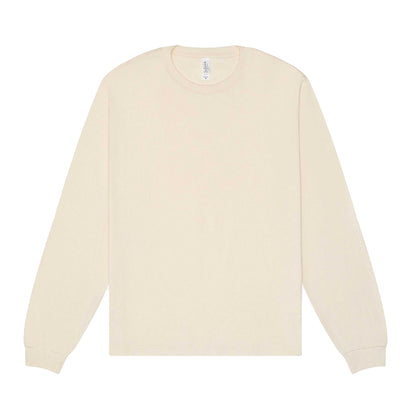 Natural - Front - Bella + Canvas Unisex Adult Heavyweight Boxy Long-Sleeved T-Shirt