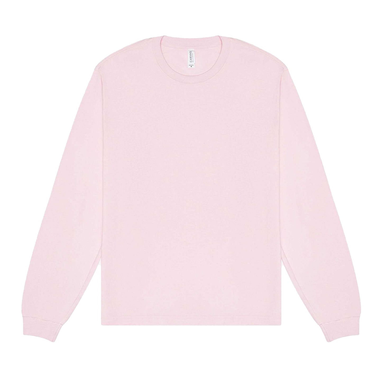 Soft Pink - Front - Bella + Canvas Unisex Adult Heavyweight Boxy Long-Sleeved T-Shirt