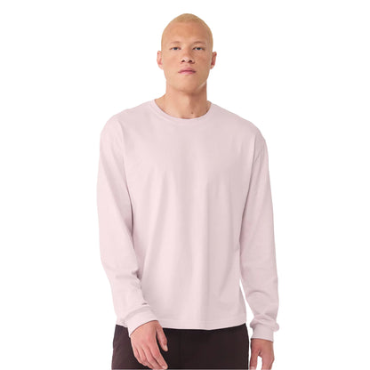 Soft Pink - Back - Bella + Canvas Unisex Adult Heavyweight Boxy Long-Sleeved T-Shirt