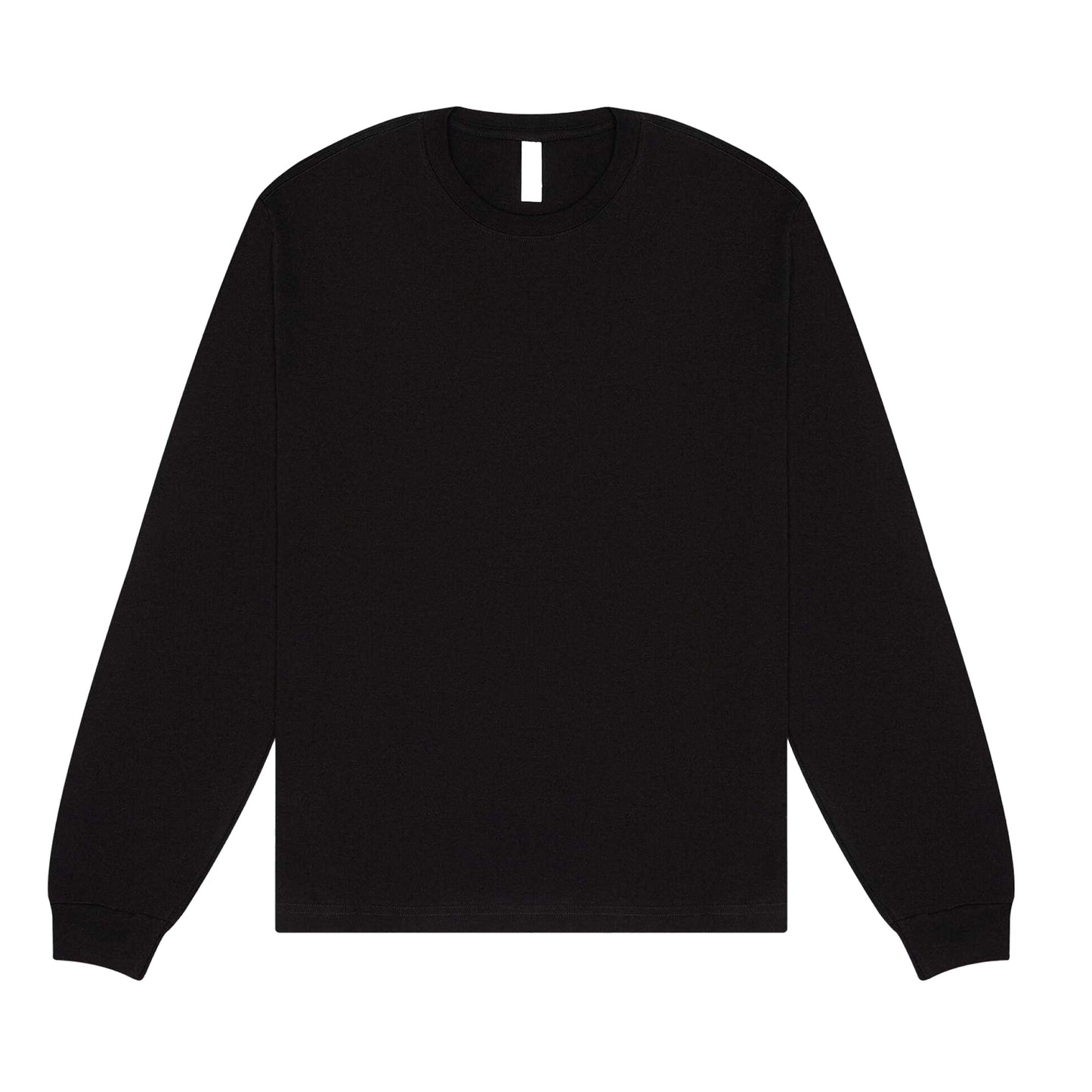 Black - Front - Bella + Canvas Unisex Adult Heavyweight Boxy Long-Sleeved T-Shirt