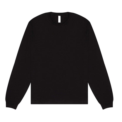 Black - Front - Bella + Canvas Unisex Adult Heavyweight Boxy Long-Sleeved T-Shirt