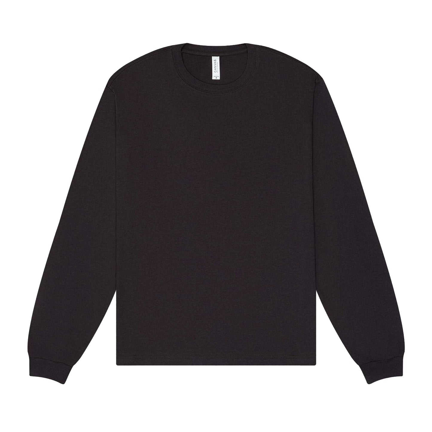 Dark Grey - Front - Bella + Canvas Unisex Adult Heavyweight Boxy Long-Sleeved T-Shirt