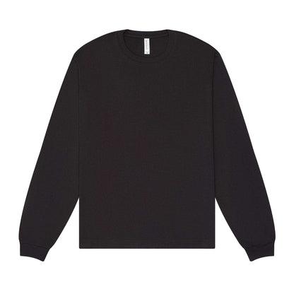 Dark Grey - Front - Bella + Canvas Unisex Adult Heavyweight Boxy Long-Sleeved T-Shirt