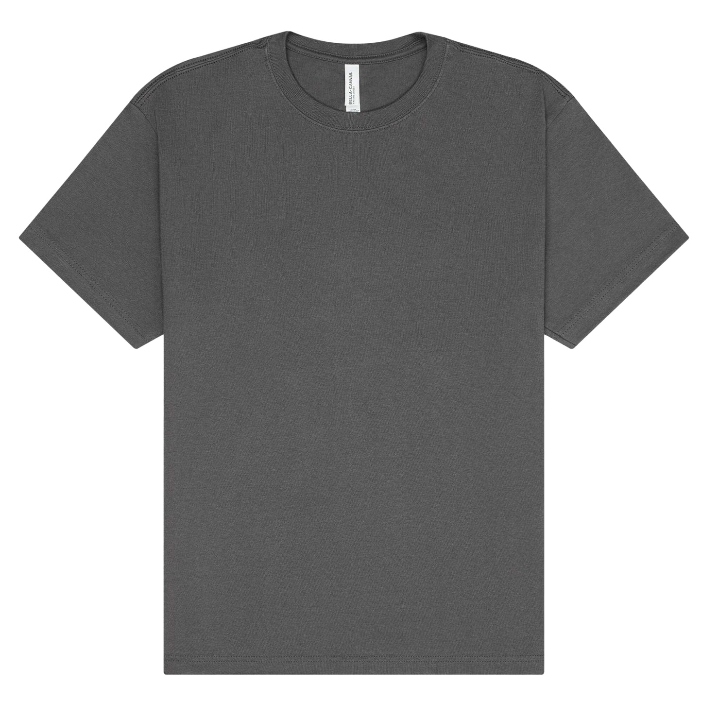 Asphalt - Front - Bella + Canvas Unisex Adult Heavy Short-Sleeved T-Shirt