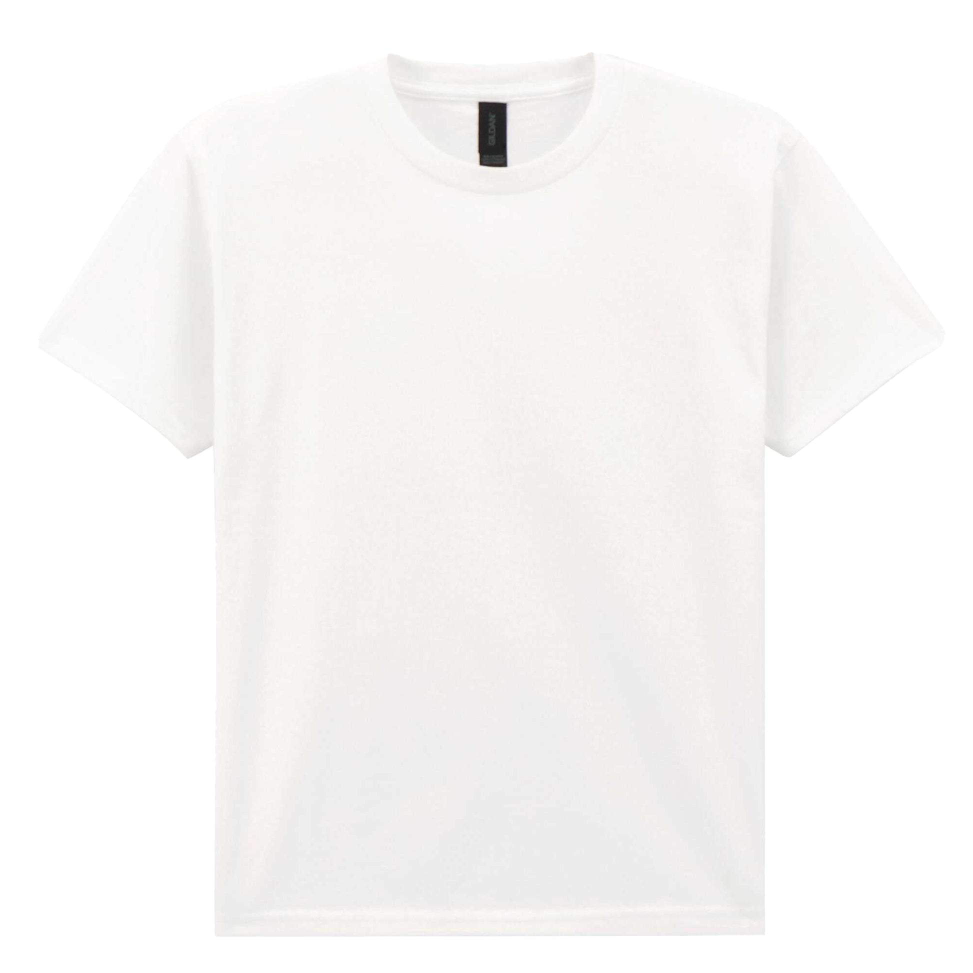 White - Side - Gildan Childrens-Kids Cotton Lightweight T-Shirt