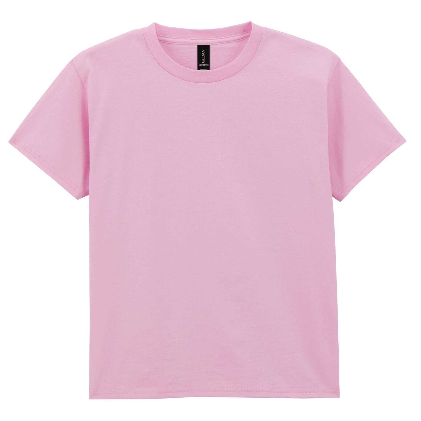 Light Pink - Front - Gildan Childrens-Kids Cotton Lightweight T-Shirt