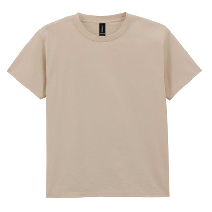 Sand - Front - Gildan Childrens-Kids Cotton Lightweight T-Shirt