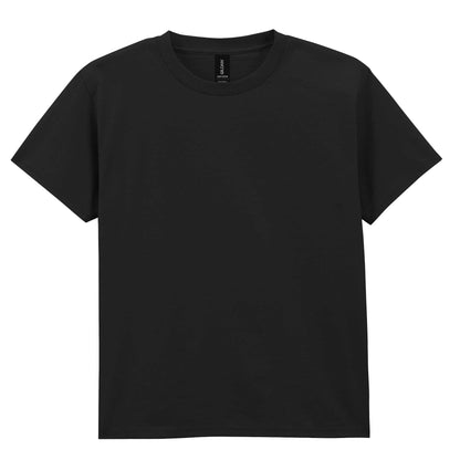 Black - Front - Gildan Childrens-Kids Cotton Lightweight T-Shirt
