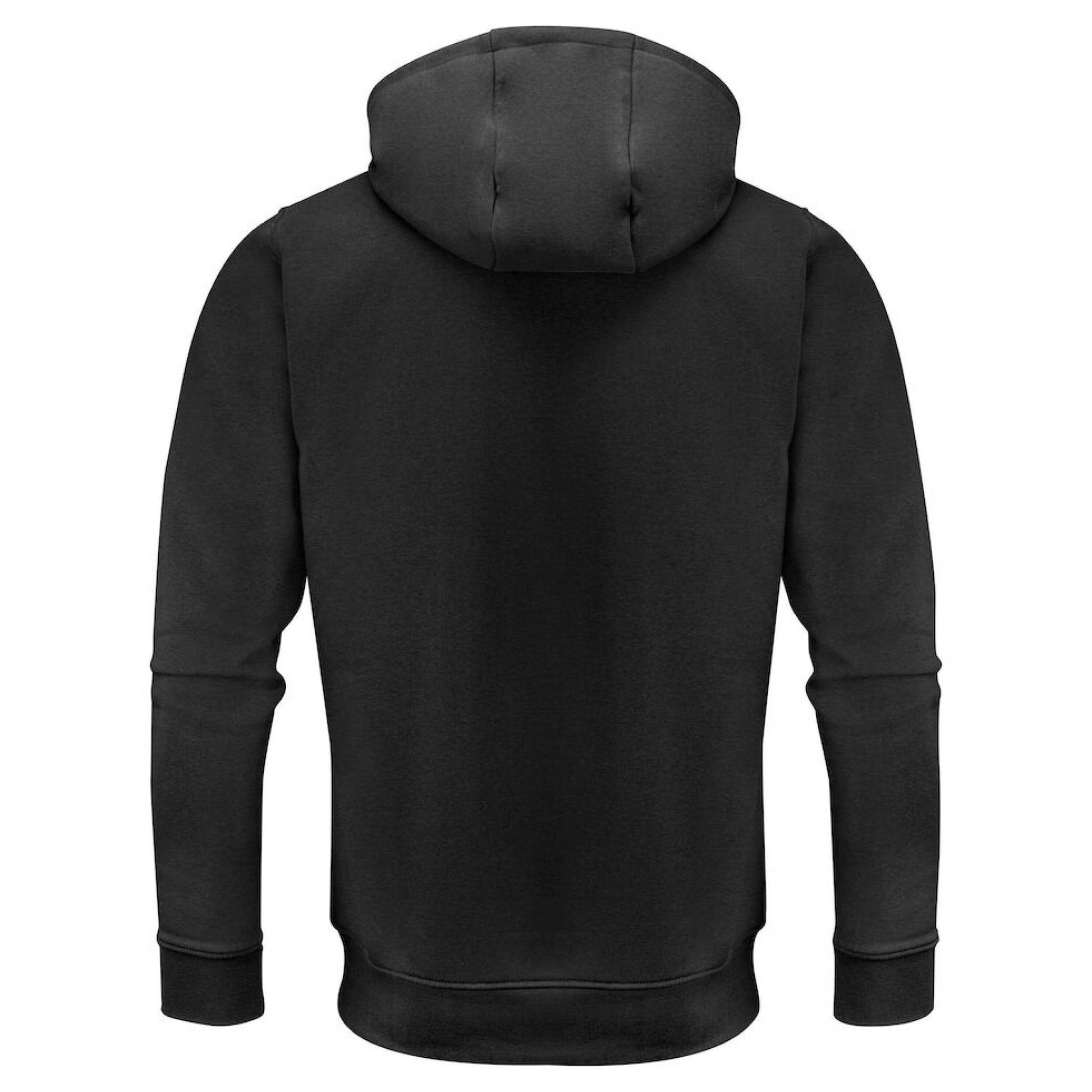 Black - Back - James Harvest Mens Westwood Heights Full Zip Hoodie