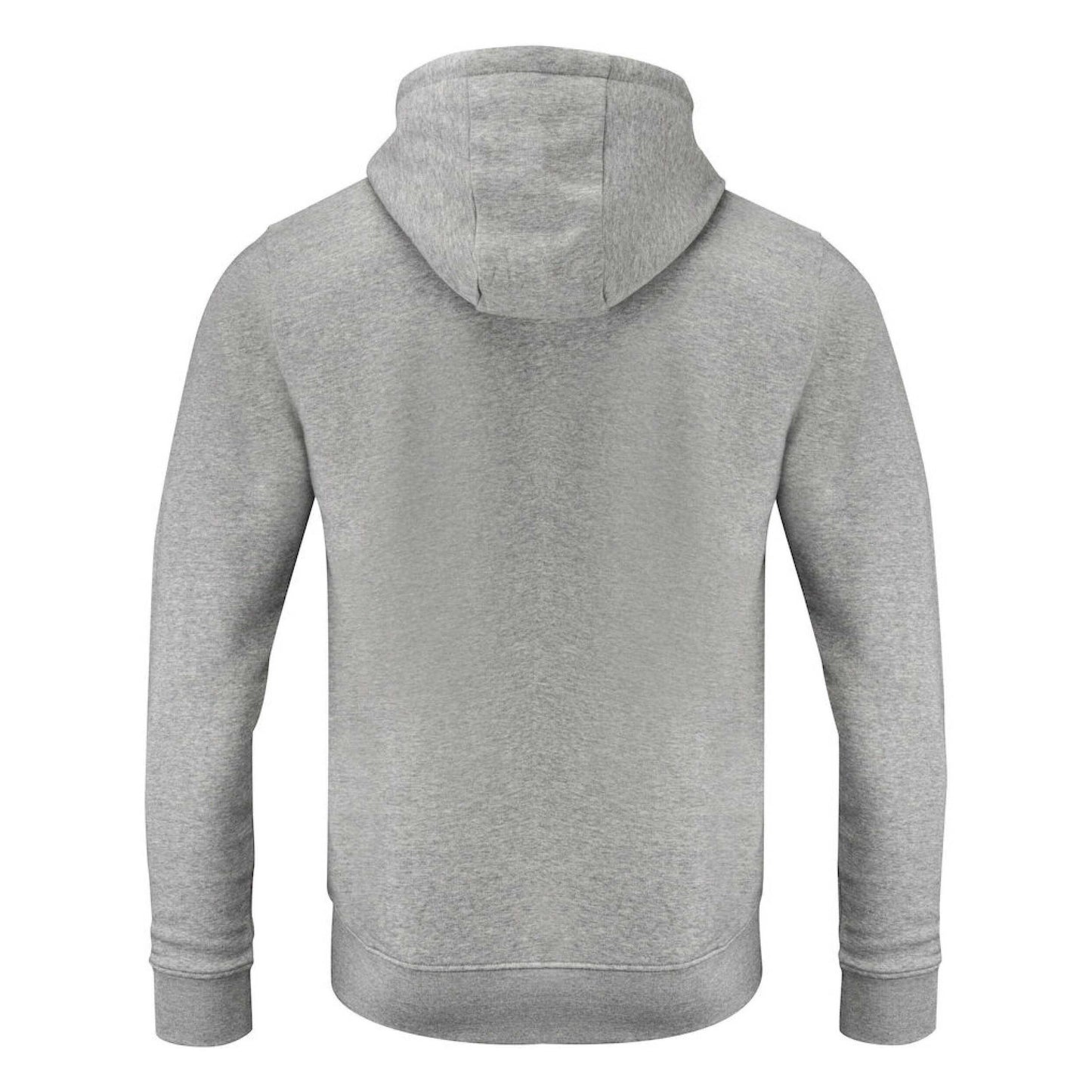 Grey Melange - Back - James Harvest Mens Westwood Heights Full Zip Hoodie