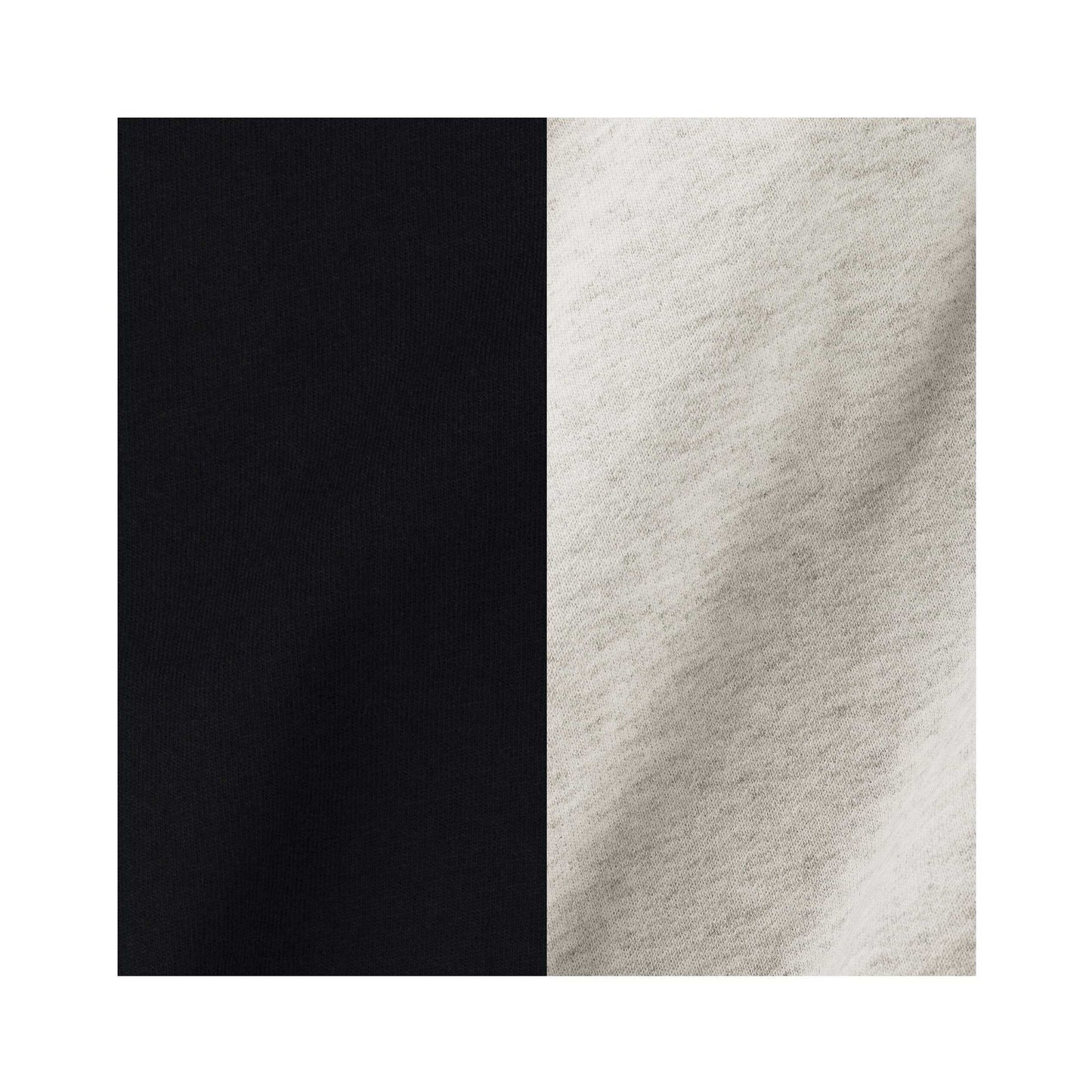 Heather Oatmeal-Black Ink - Back - Jerzees Unisex Adult Varsity Colour Block Nublend Hoodie