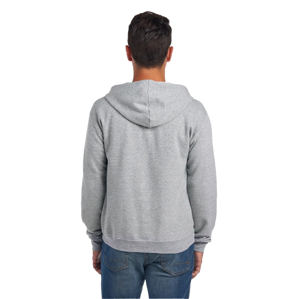 Athletic Heather - Back - Jerzees Unisex Adult Nublend Full Zip Hoodie