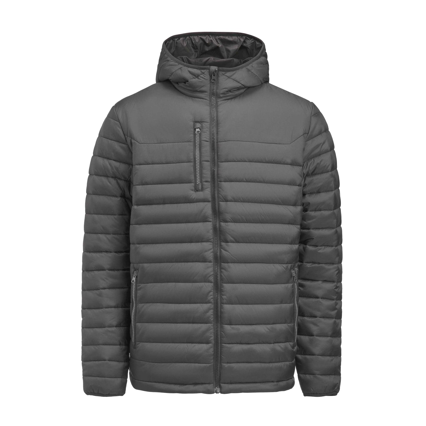 Steel Grey - Front - James Harvest Mens Meadows Jacket