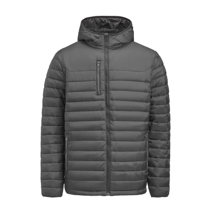 Steel Grey - Front - James Harvest Mens Meadows Jacket