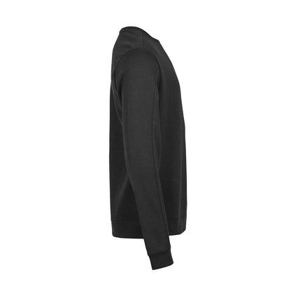Black - Side - Tee Jays Mens Crew Neck Athletic Sweatshirt