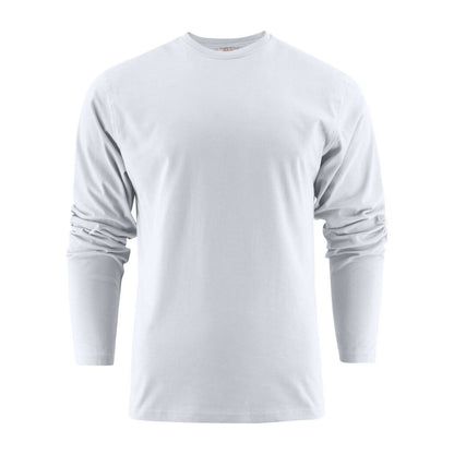White - Front - Printer Unisex Adult Heavier Pro Long-Sleeved T-Shirt