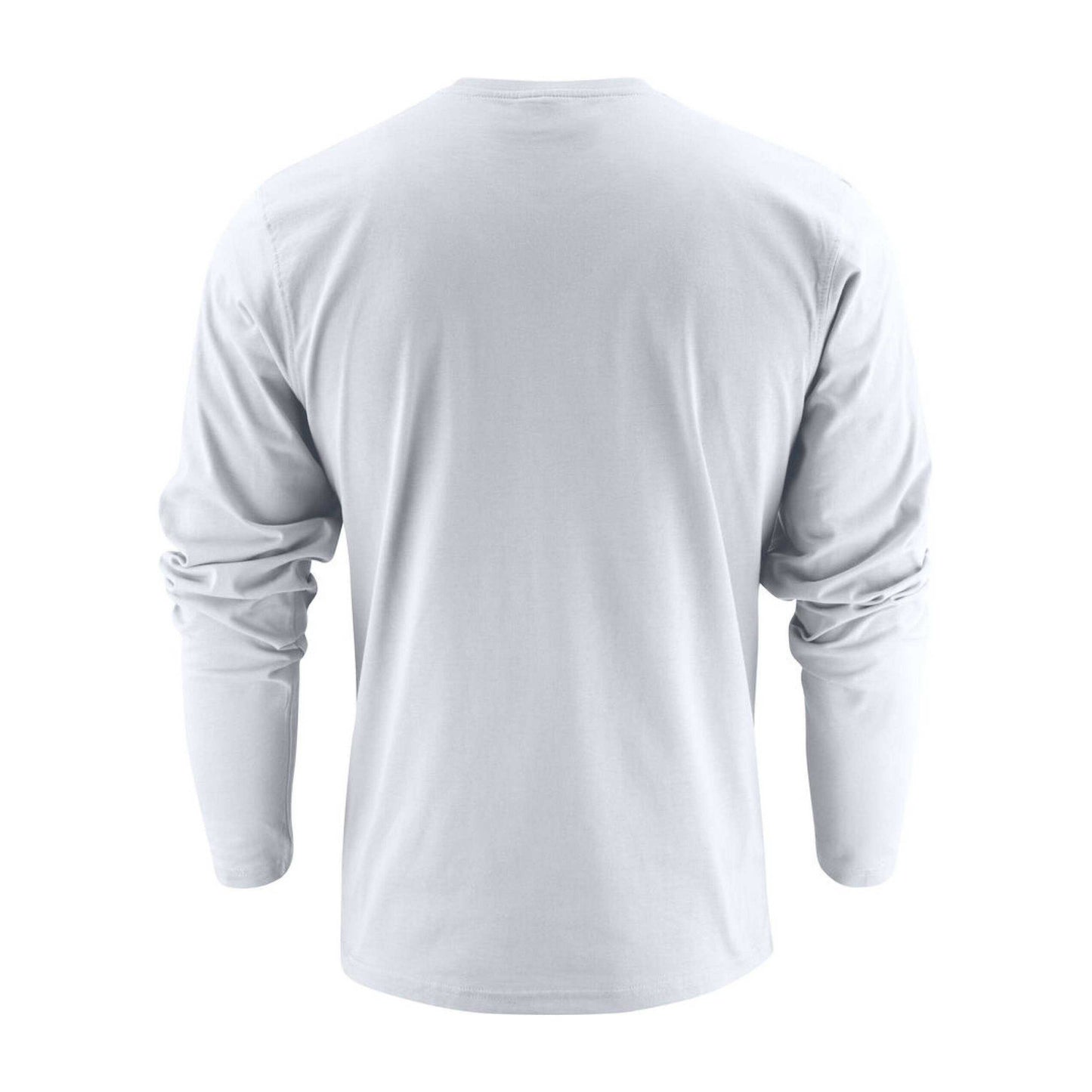 White - Back - Printer Unisex Adult Heavier Pro Long-Sleeved T-Shirt