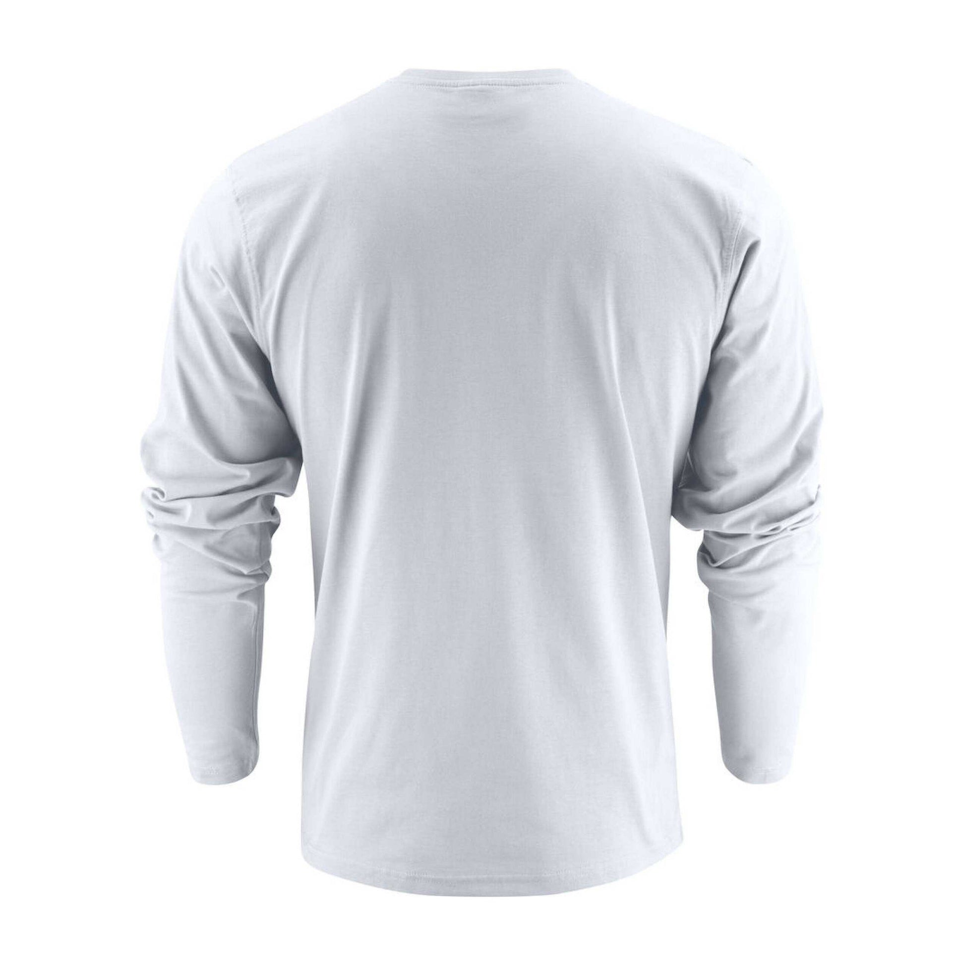White - Back - Printer Unisex Adult Heavier Pro Long-Sleeved T-Shirt