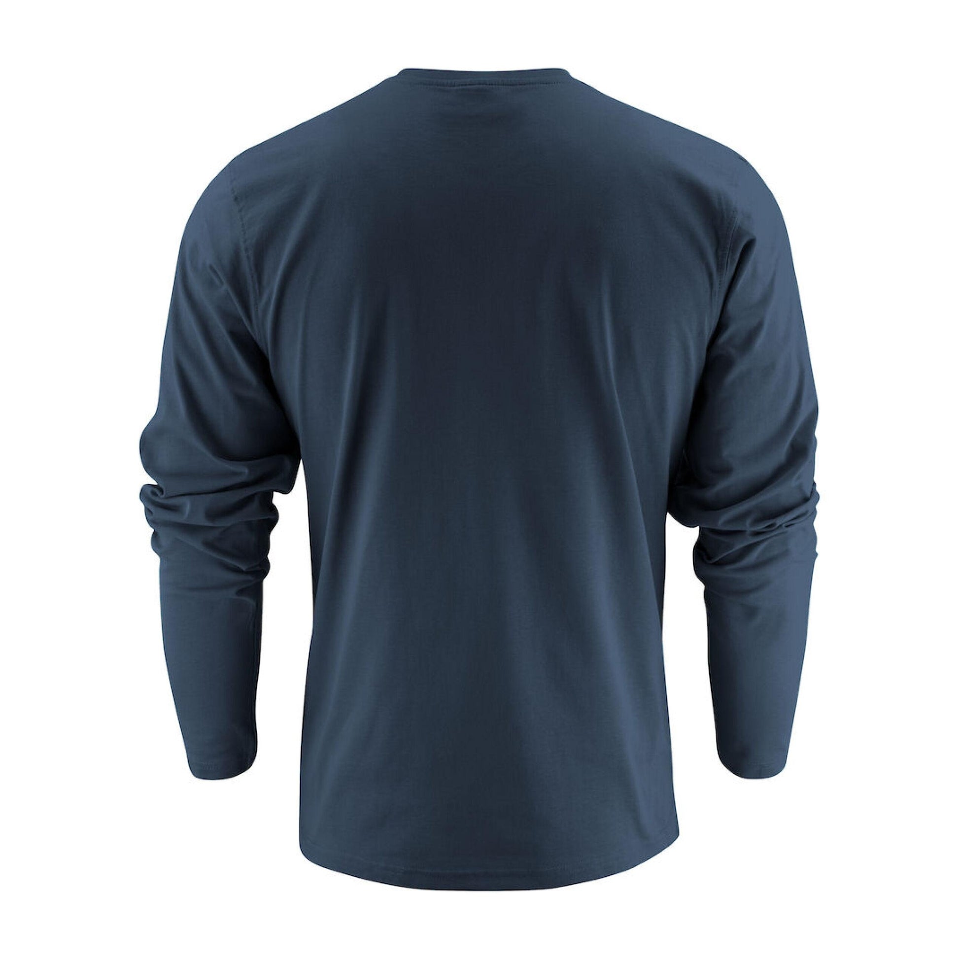 Navy - Pack Shot - Printer Unisex Adult Heavier Pro Long-Sleeved T-Shirt