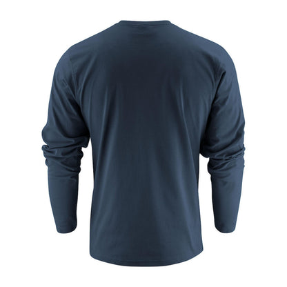 Navy - Pack Shot - Printer Unisex Adult Heavier Pro Long-Sleeved T-Shirt