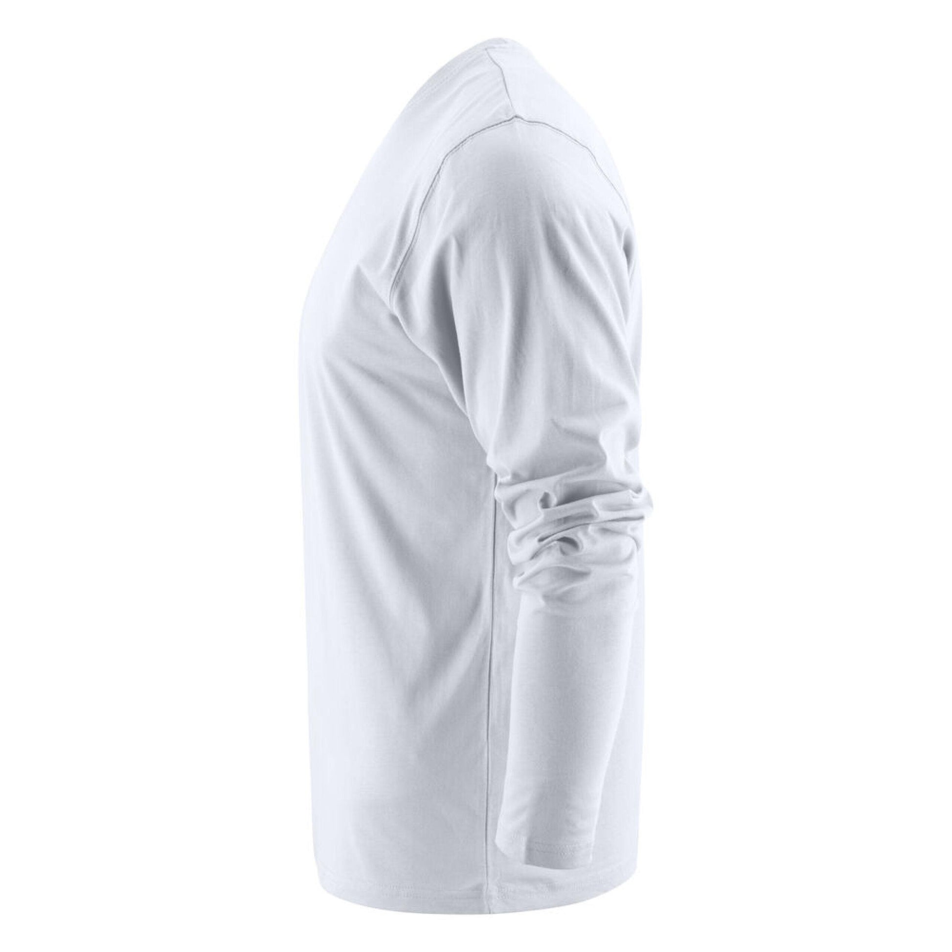 White - Side - Printer Unisex Adult Heavier Pro Long-Sleeved T-Shirt
