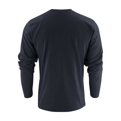 Dark Navy - Back - Printer Unisex Adult Heavier Pro Long-Sleeved T-Shirt