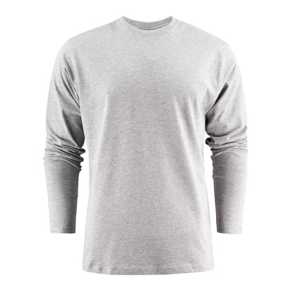 Grey Melange - Front - Printer Unisex Adult Heavier Pro Long-Sleeved T-Shirt