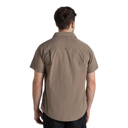 Pebble - Back - Craghoppers Expert Mens Kiwi Short-Sleeved Shirt