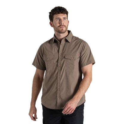 Pebble - Side - Craghoppers Expert Mens Kiwi Short-Sleeved Shirt