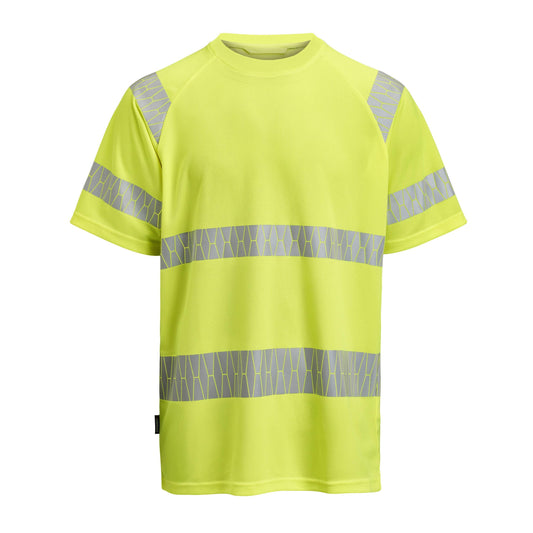 Hi Vis Yellow - Front - Jobman Mens High-Vis T-Shirt