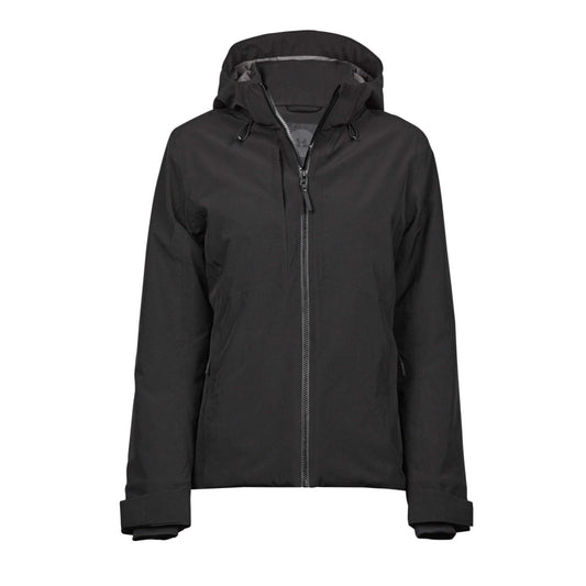 Black - Front - Tee Jays Womens-Ladies All Weather Jacket