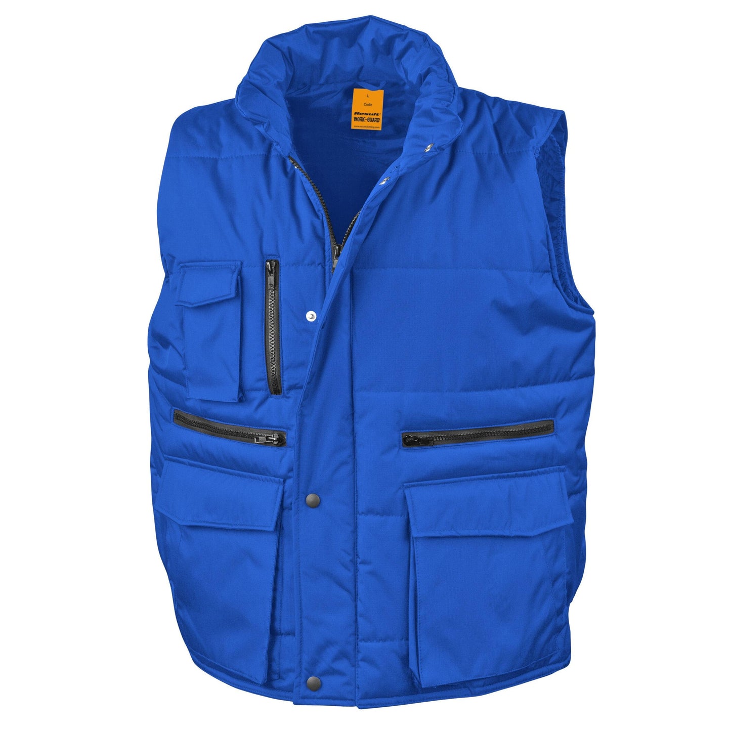Royal Blue - Back - WORK-GUARD by Result Mens Lance Ripstop Body Warmer