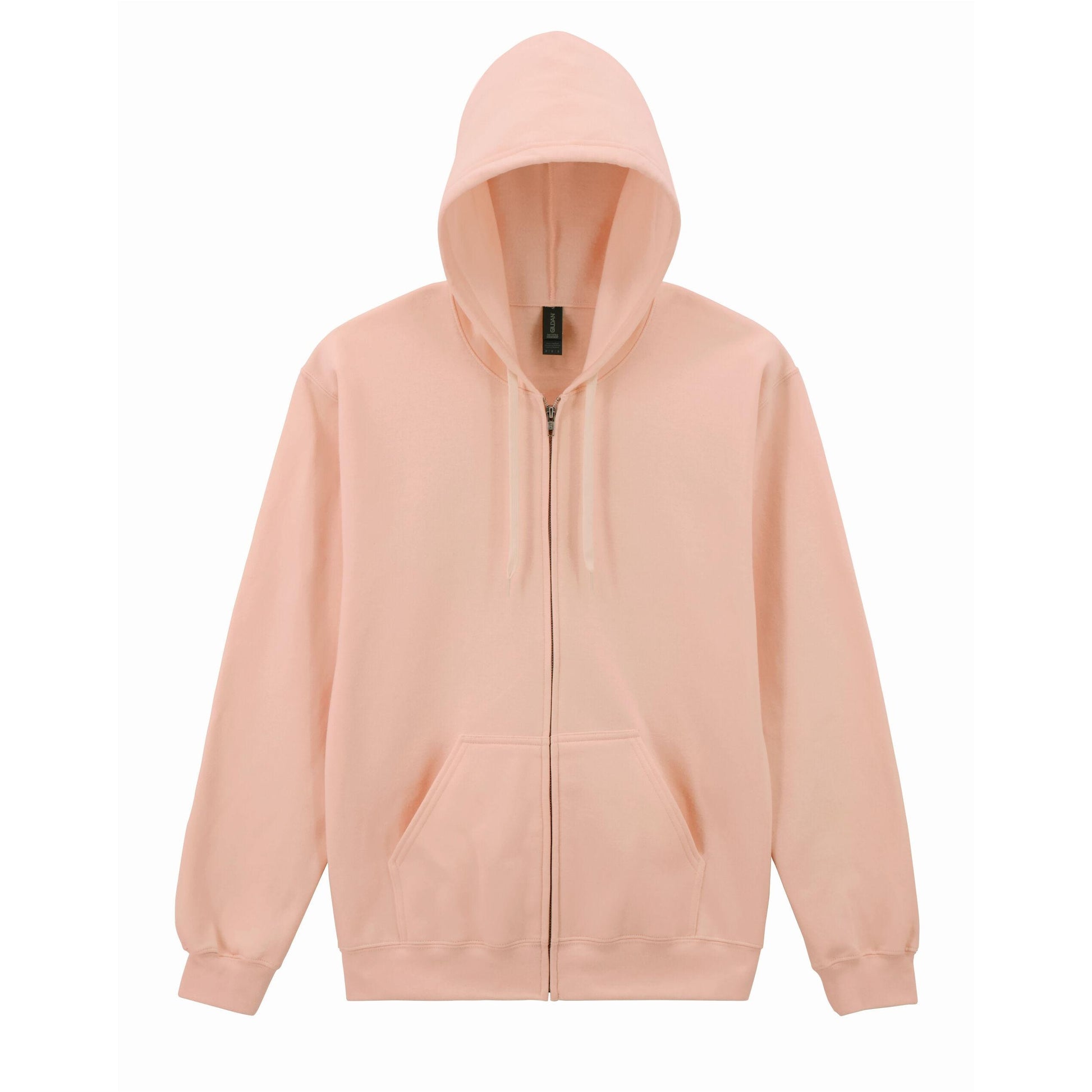 Dusty Rose - Front - Gildan Unisex Adult Softstyle Fleece Midweight Full Zip Hoodie