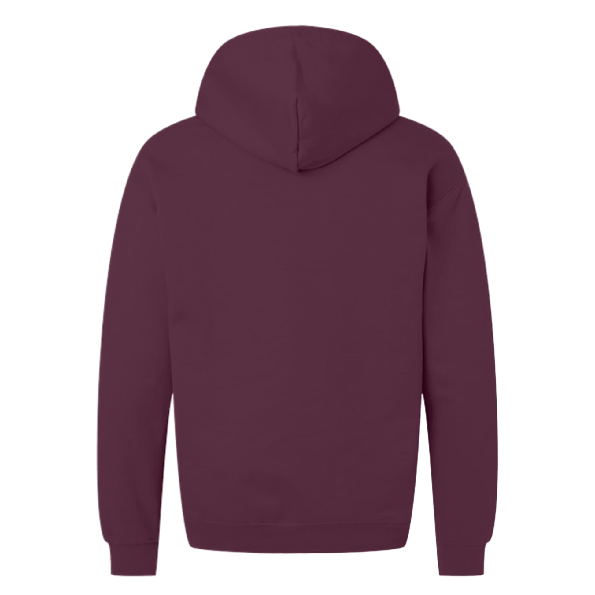 Maroon - Back - Gildan Unisex Adult Softstyle Fleece Midweight Full Zip Hoodie