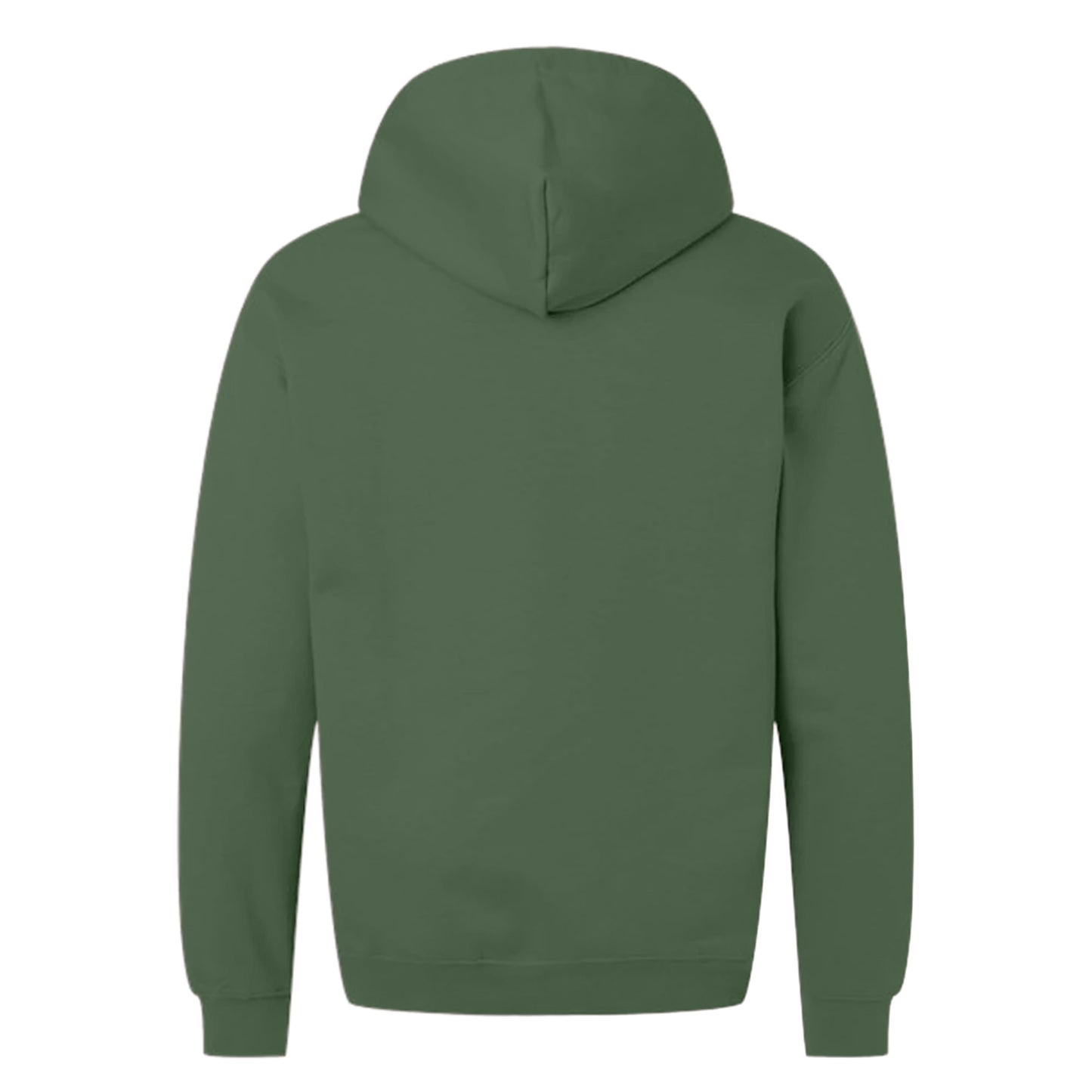 Military Green - Back - Gildan Unisex Adult Softstyle Fleece Midweight Full Zip Hoodie