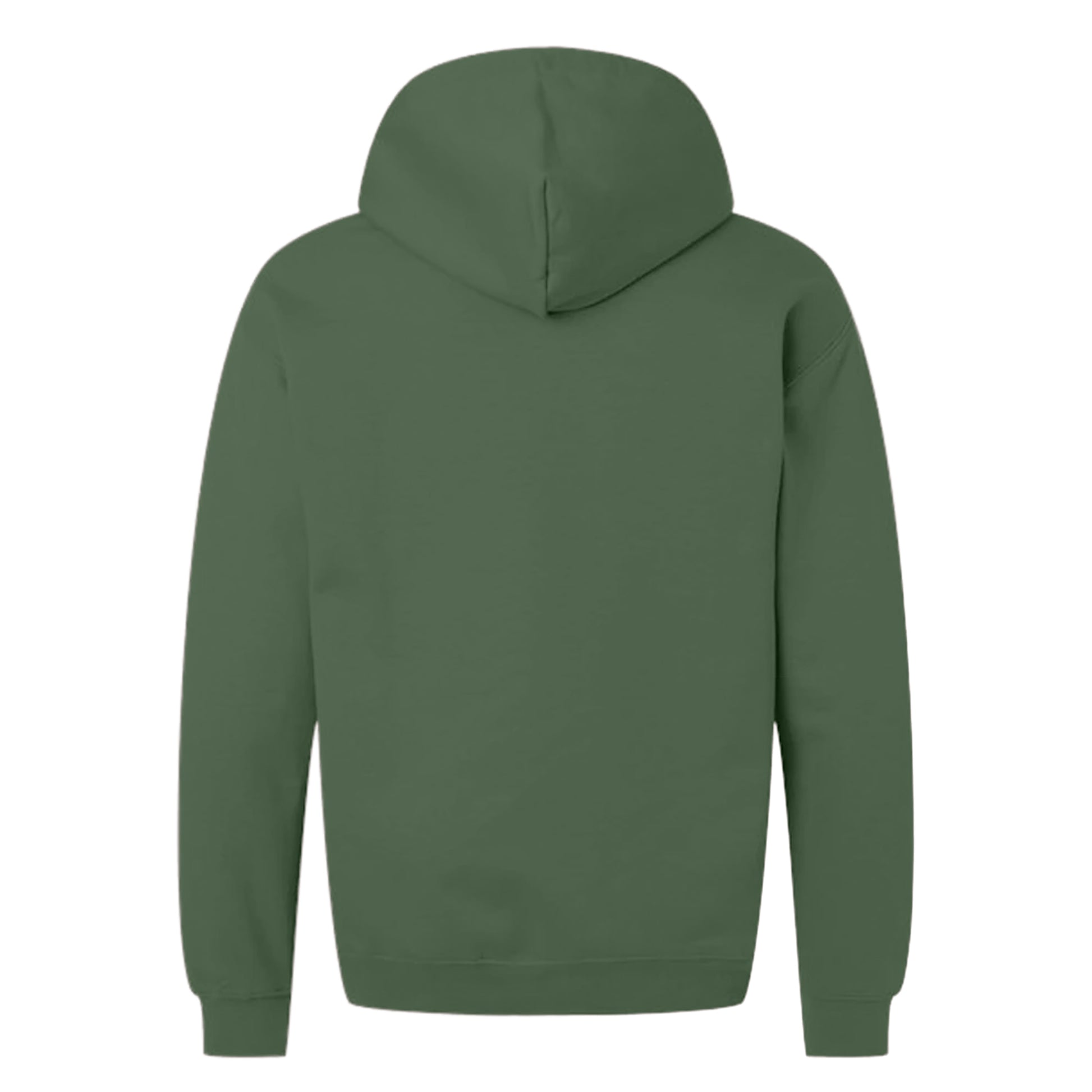 Military Green - Back - Gildan Unisex Adult Softstyle Fleece Midweight Full Zip Hoodie