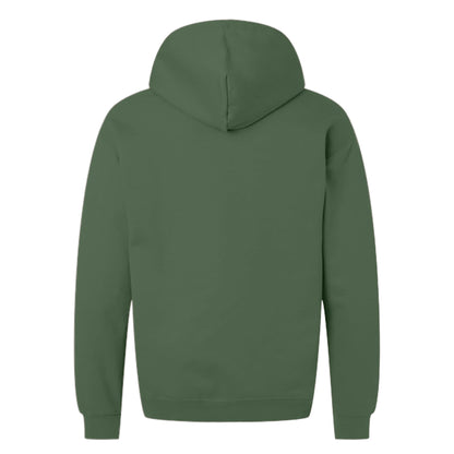 Military Green - Back - Gildan Unisex Adult Softstyle Fleece Midweight Full Zip Hoodie