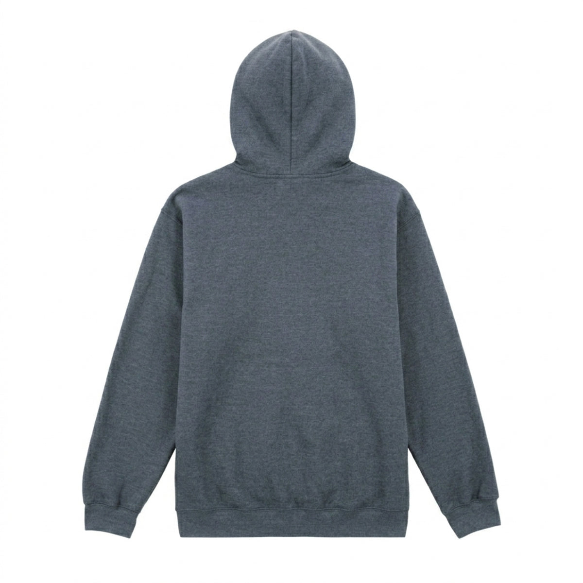Dark Heather - Back - Gildan Unisex Adult Softstyle Fleece Midweight Full Zip Hoodie