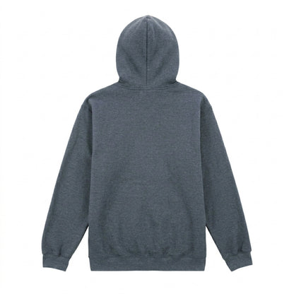 Dark Heather - Back - Gildan Unisex Adult Softstyle Fleece Midweight Full Zip Hoodie