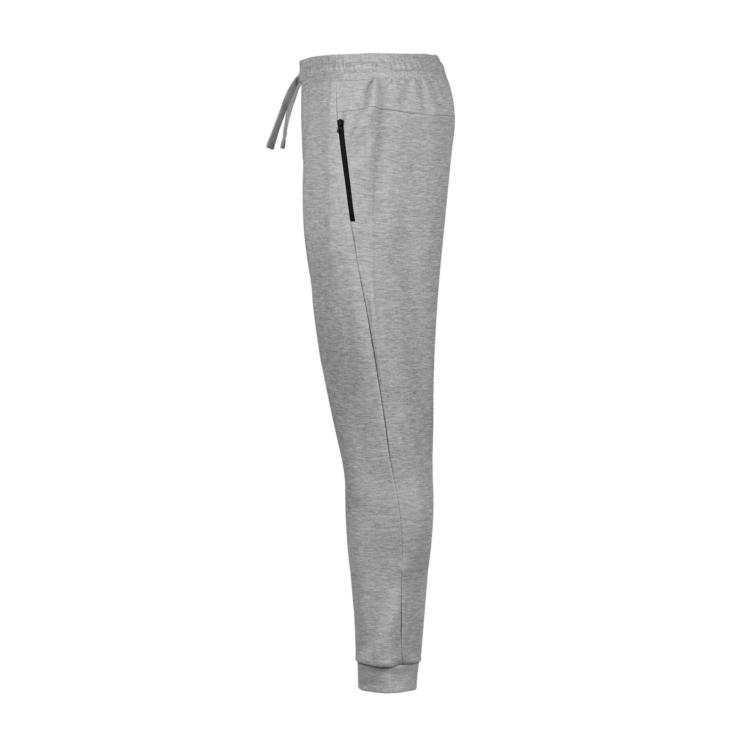 Heather Grey - Side - Tee Jays Mens Plain Athletic Jogging Bottoms