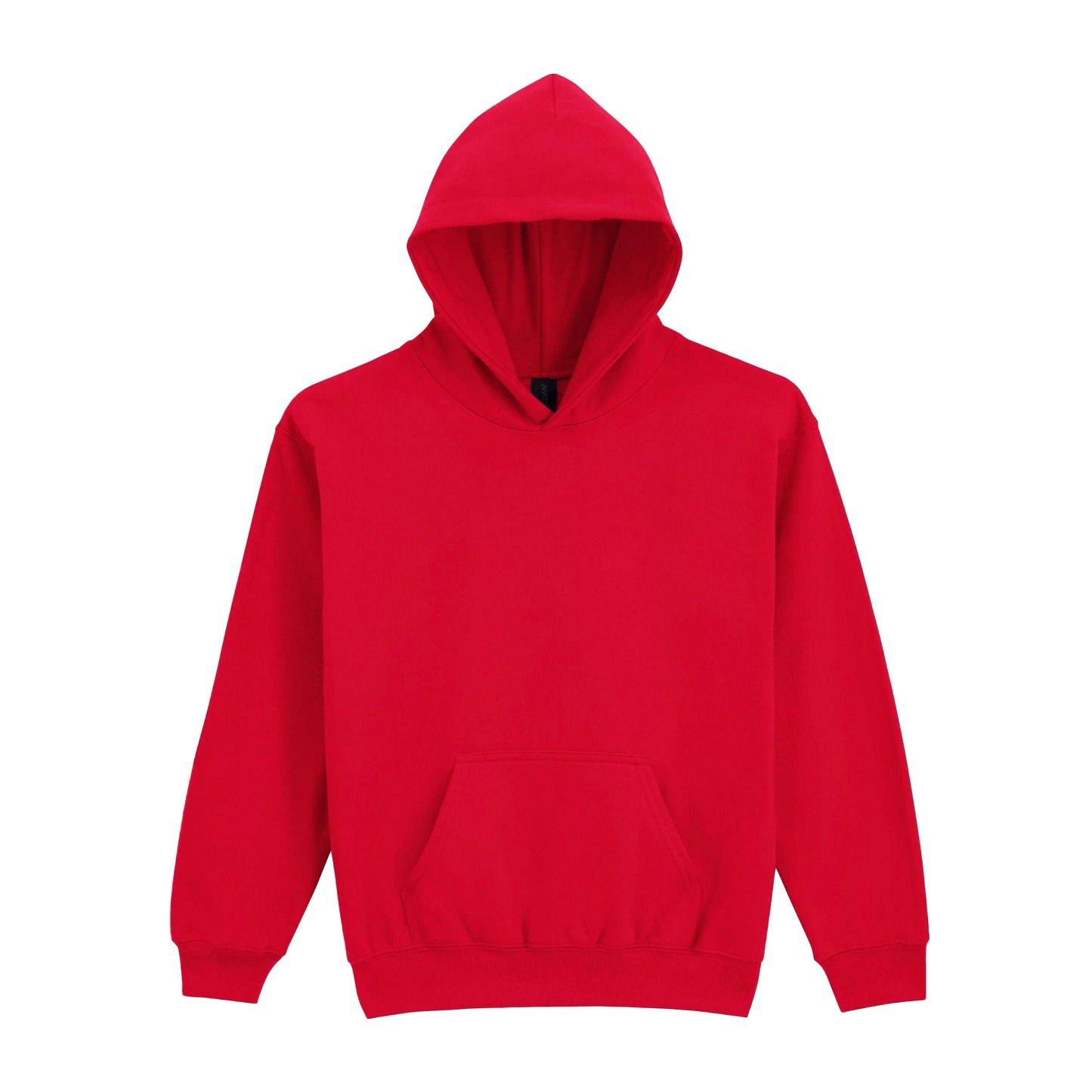 Red - Front - Gildan Childrens-Kids Softstyle Fleece Midweight Hoodie