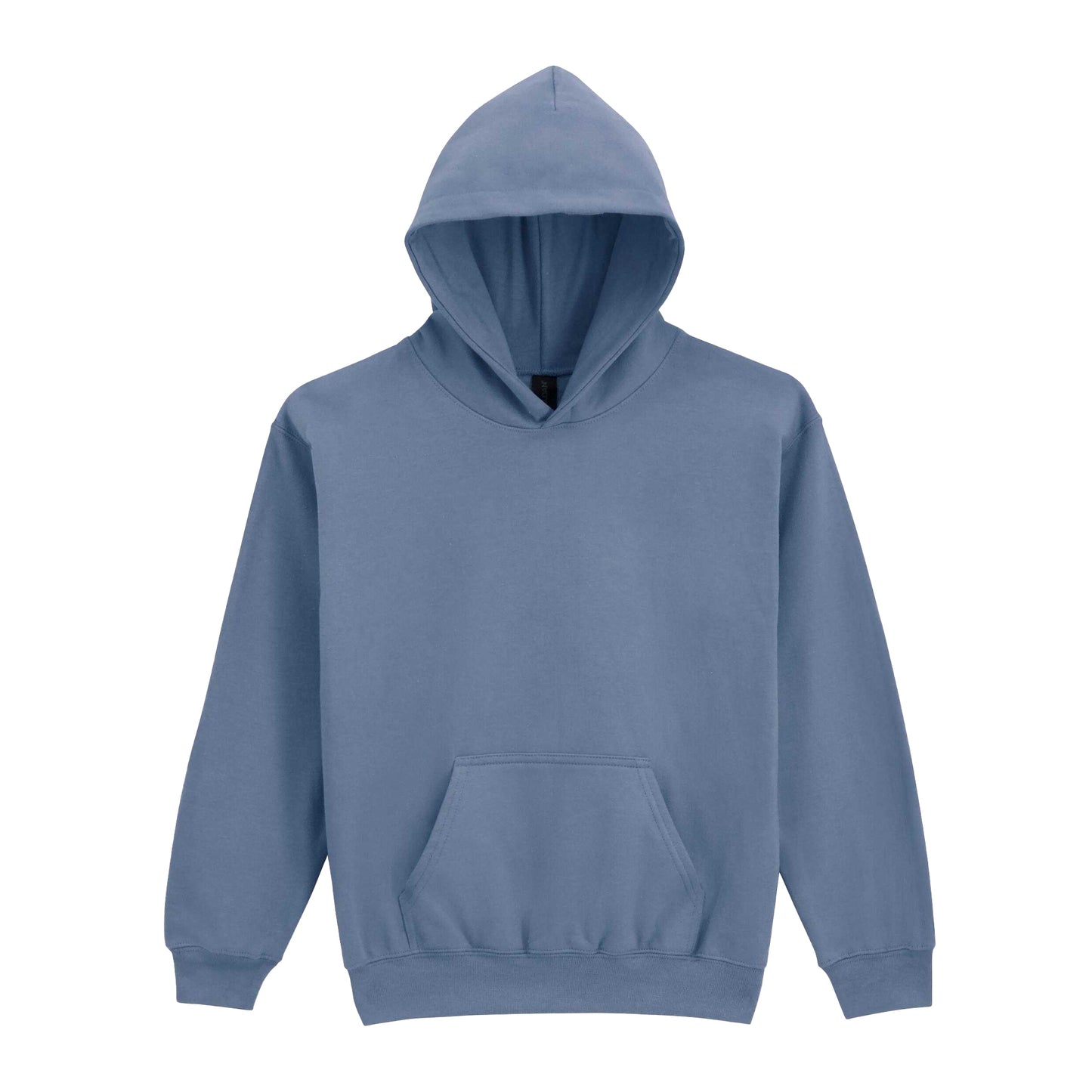 Stone Blue - Front - Gildan Childrens-Kids Softstyle Fleece Midweight Hoodie
