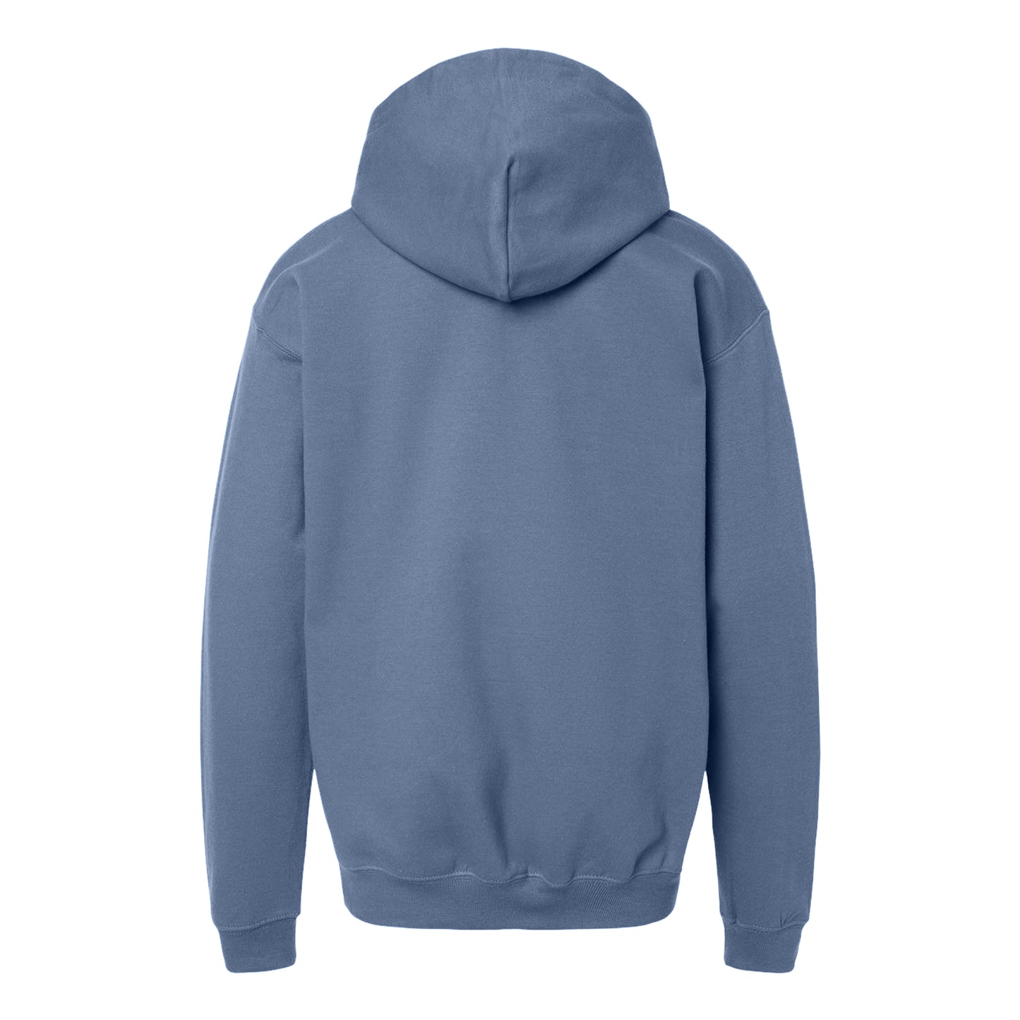 Stone Blue - Back - Gildan Childrens-Kids Softstyle Fleece Midweight Hoodie