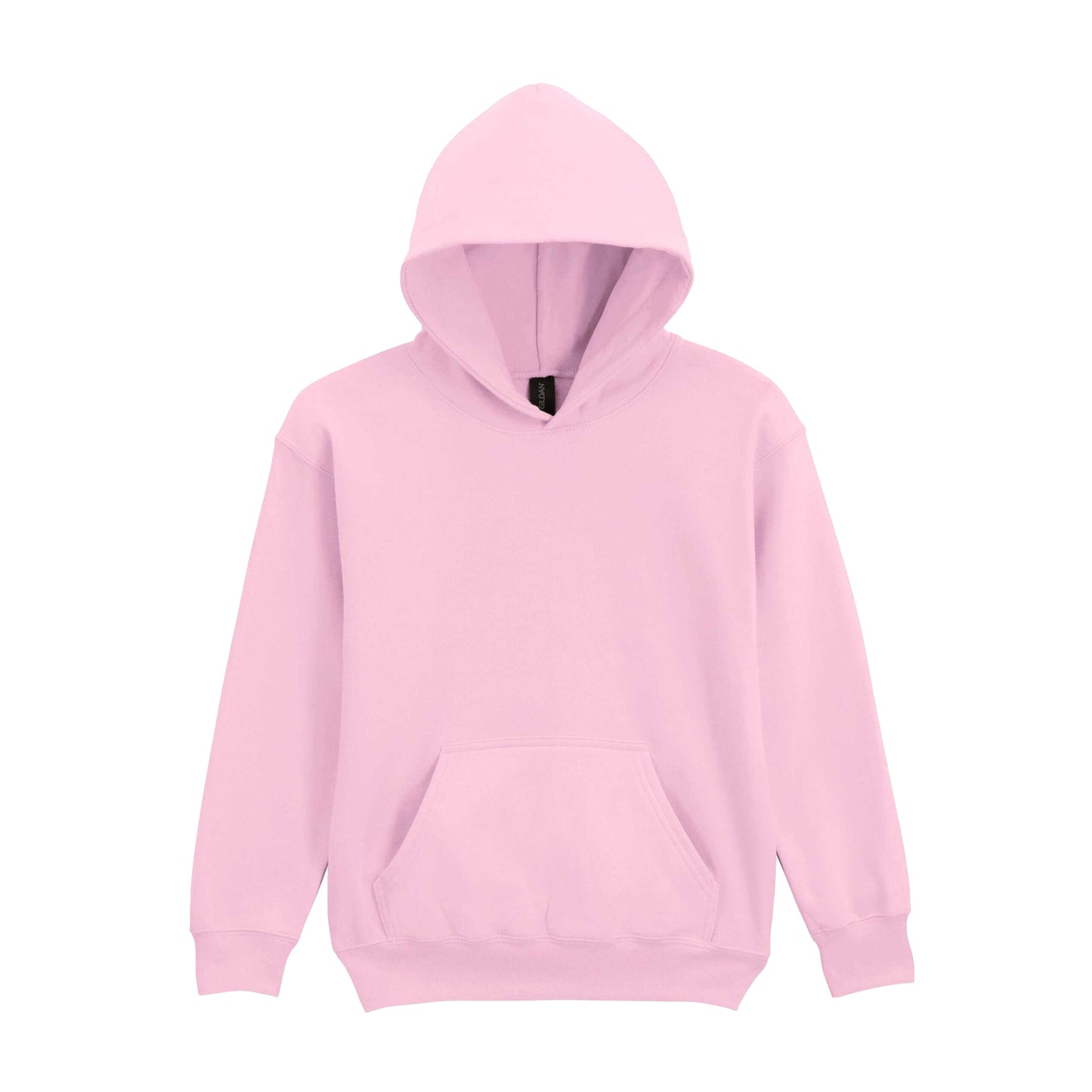 Light Pink - Front - Gildan Childrens-Kids Softstyle Fleece Midweight Hoodie